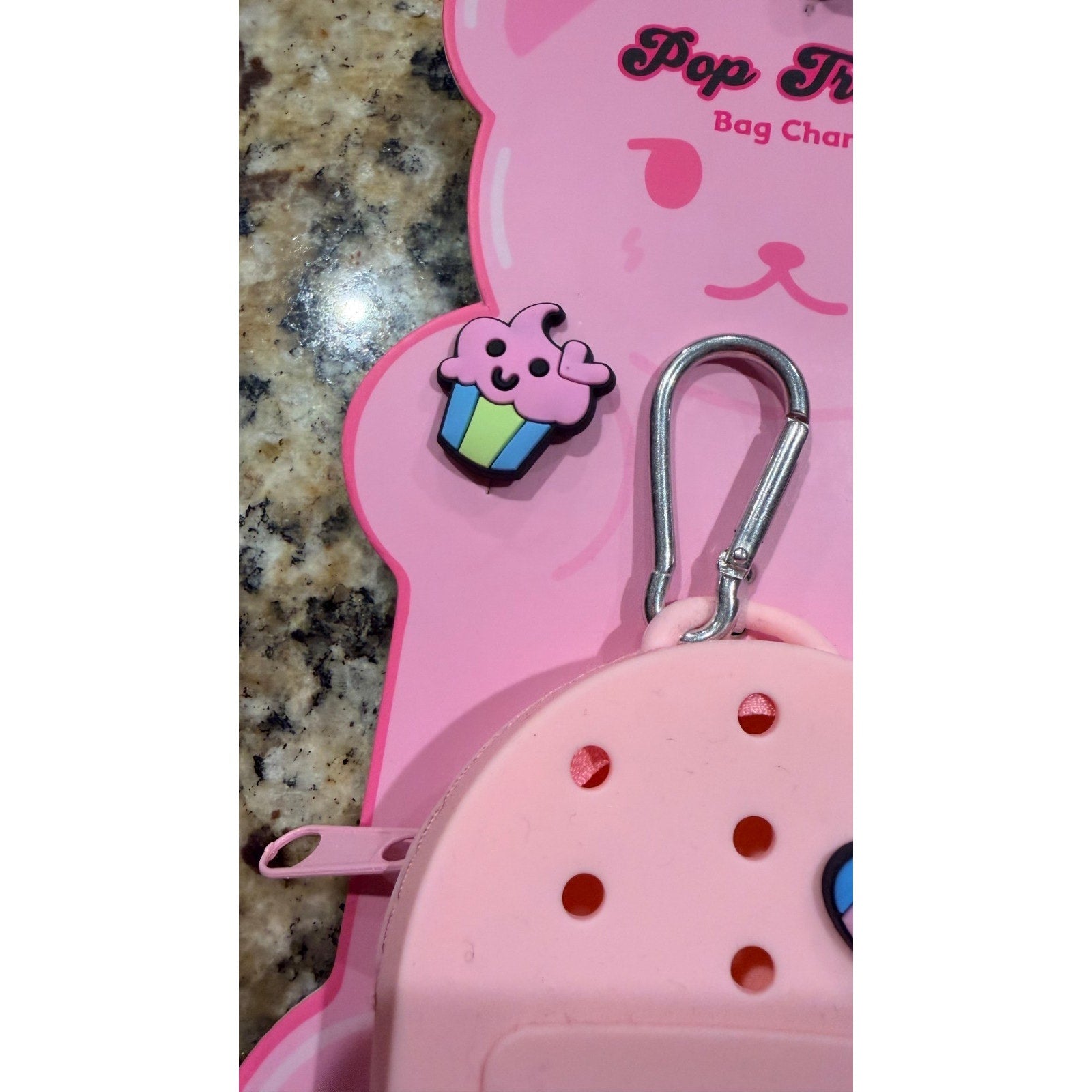 NEW Pop Trends Mini Backpack Bag Charm & Charms Set