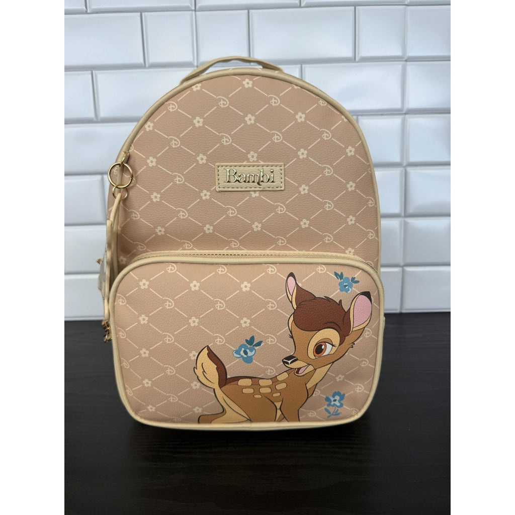 Primark Disney Bambi Mini Backpack Thumper Charm Gold Hardware NWT
