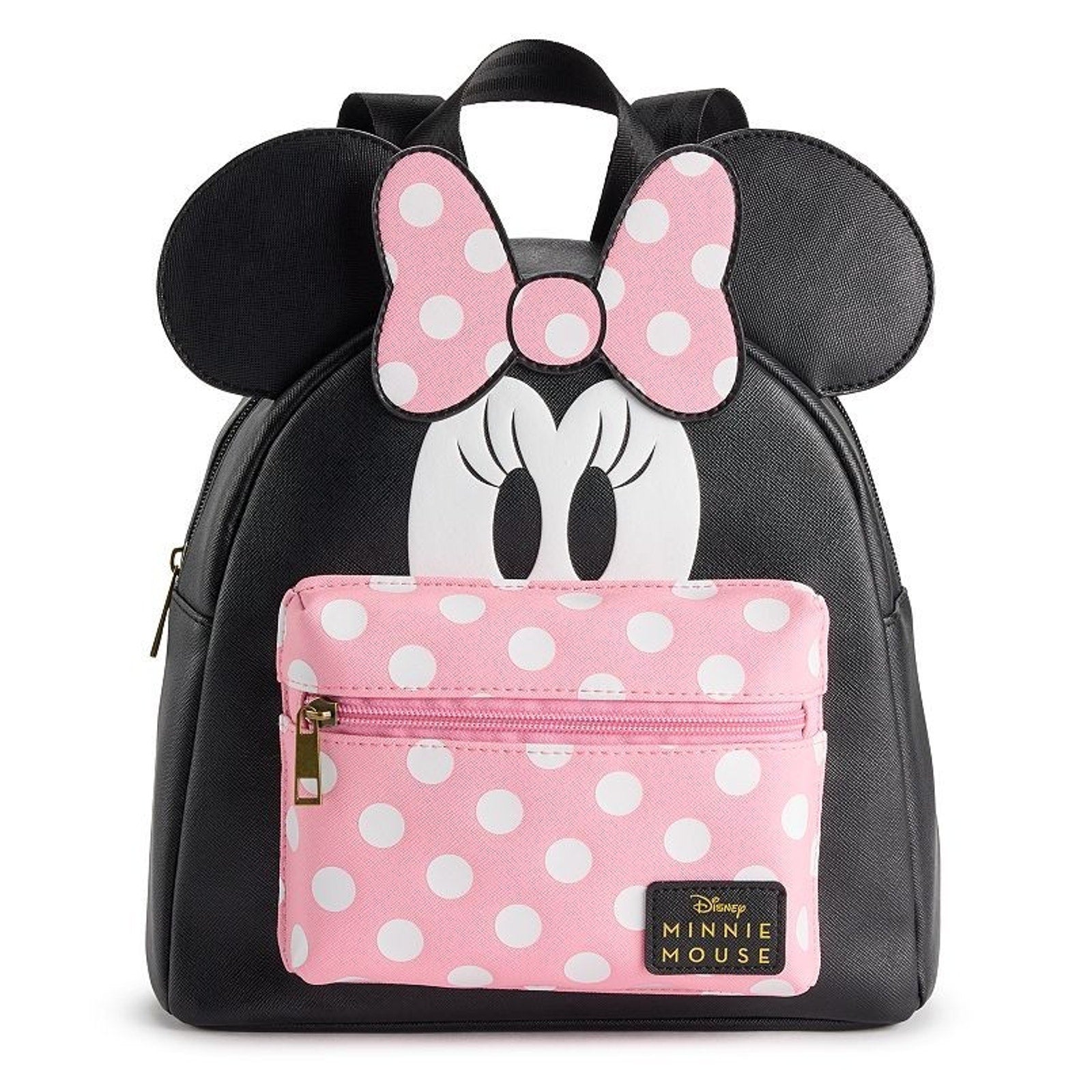 Bioworld Disney Minnie Mouse Pink Polka Dot Peek-A-Boo Mini Backpack NWT