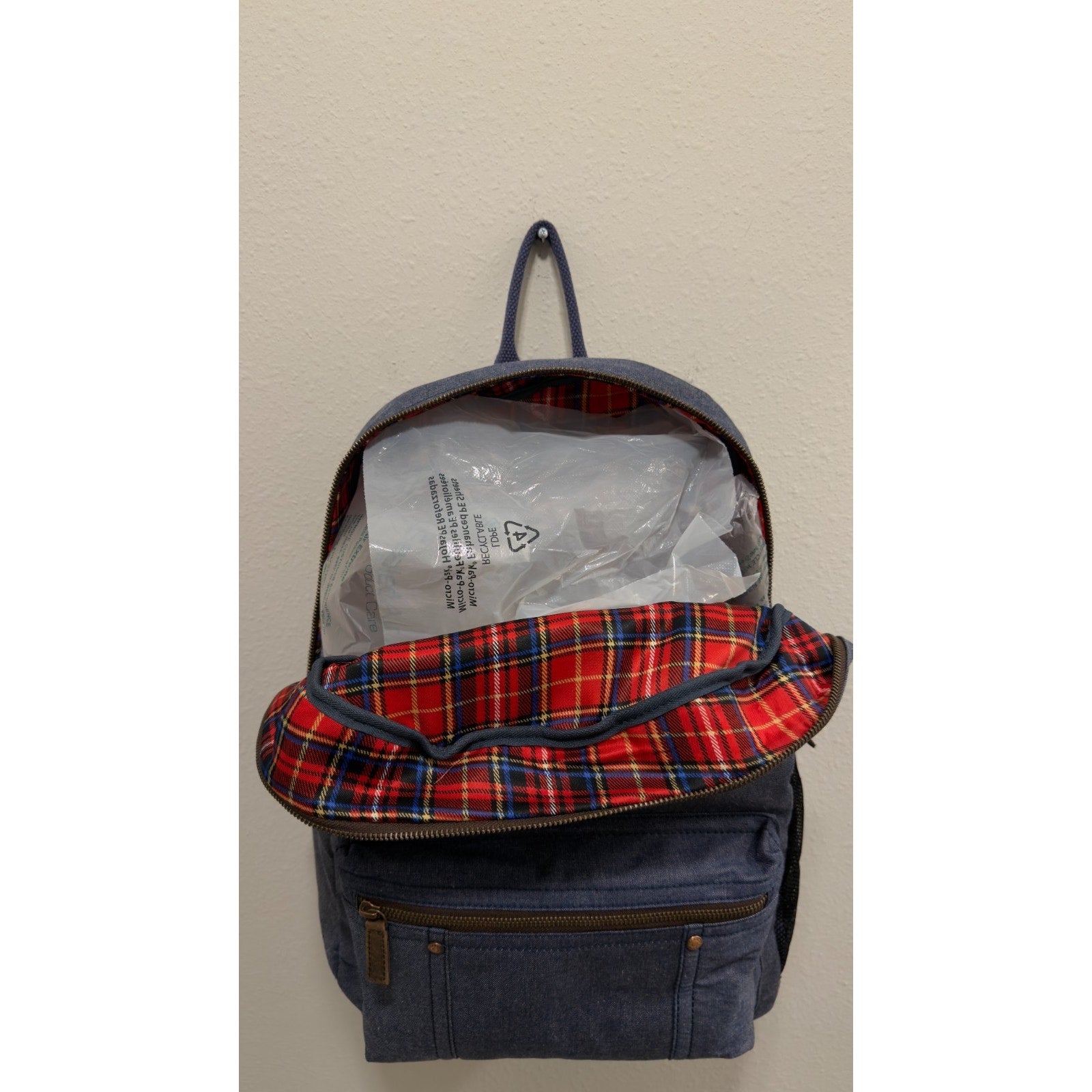 NWT Wrangler Kayce Canvas Backpack - Blue Denim Western Laptop Bag