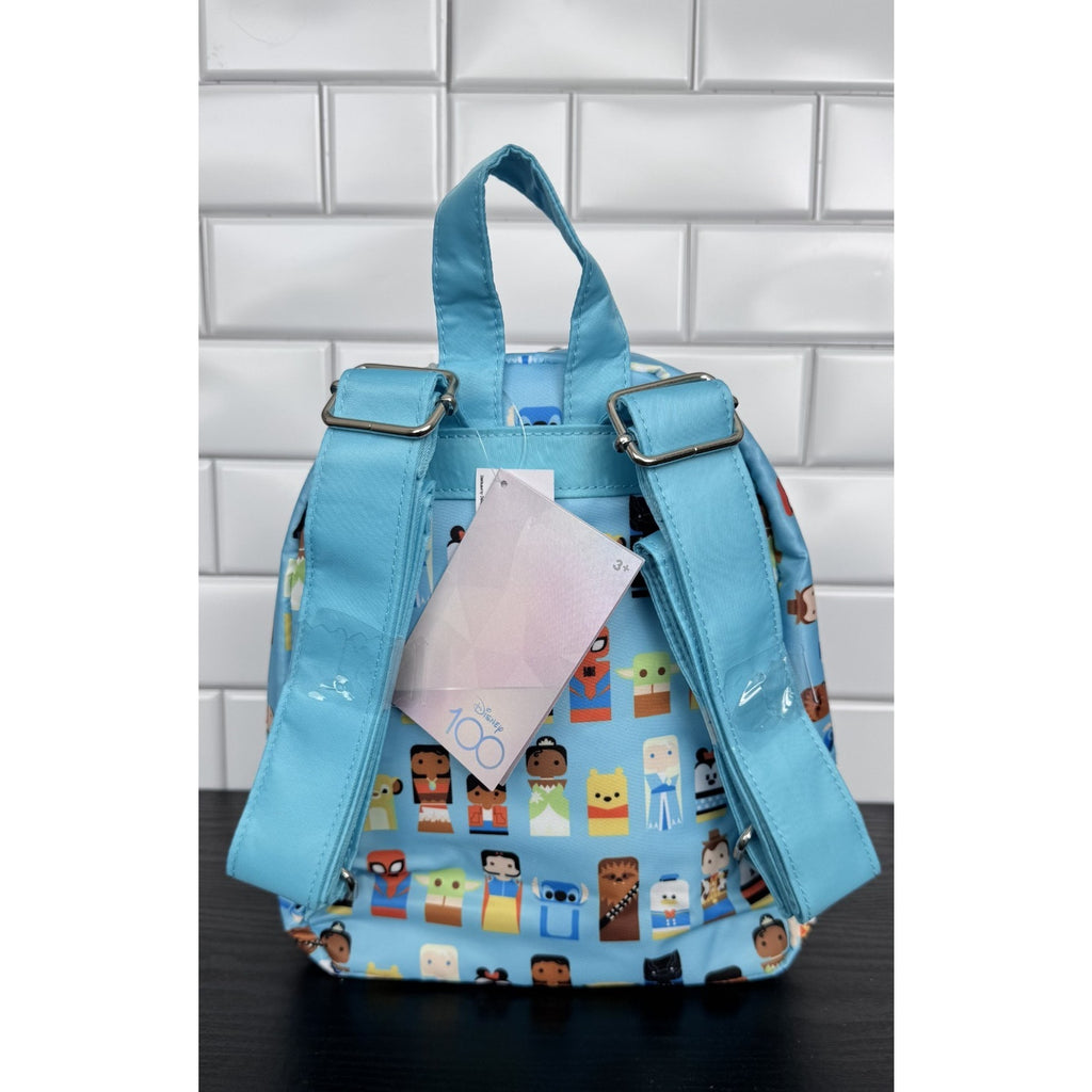 Disney Parks Disney100 Celebration Unified Characters Backpack with Charms NWT