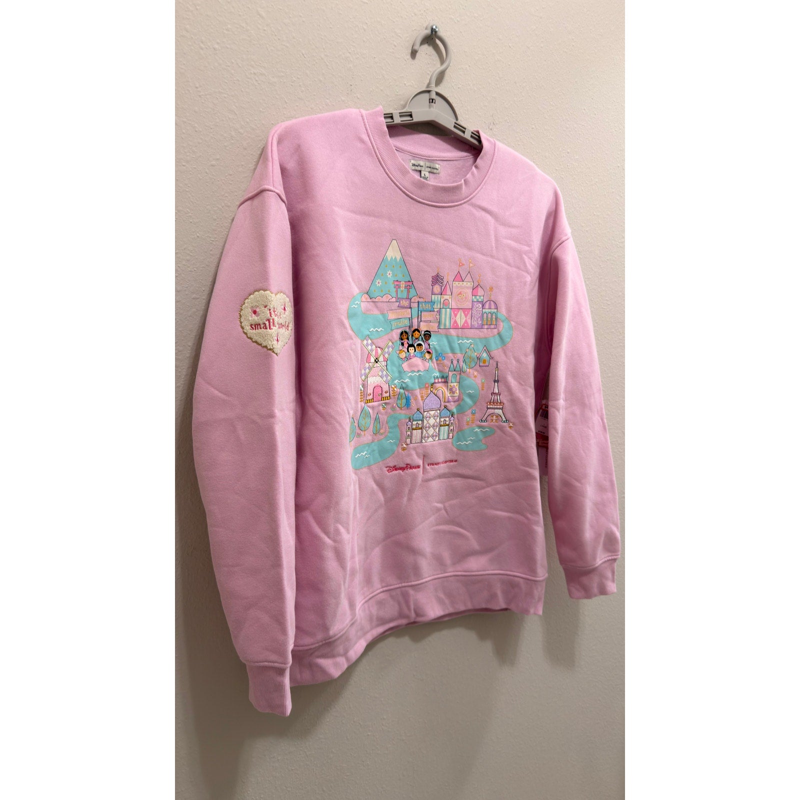 Disney Parks x Stoney Clover Lane "It’s A Small World" Sweatshirt Large NWT