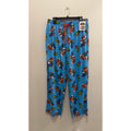 NWT Super Mario Men's Pajama Pants Blue Cotton Size Large