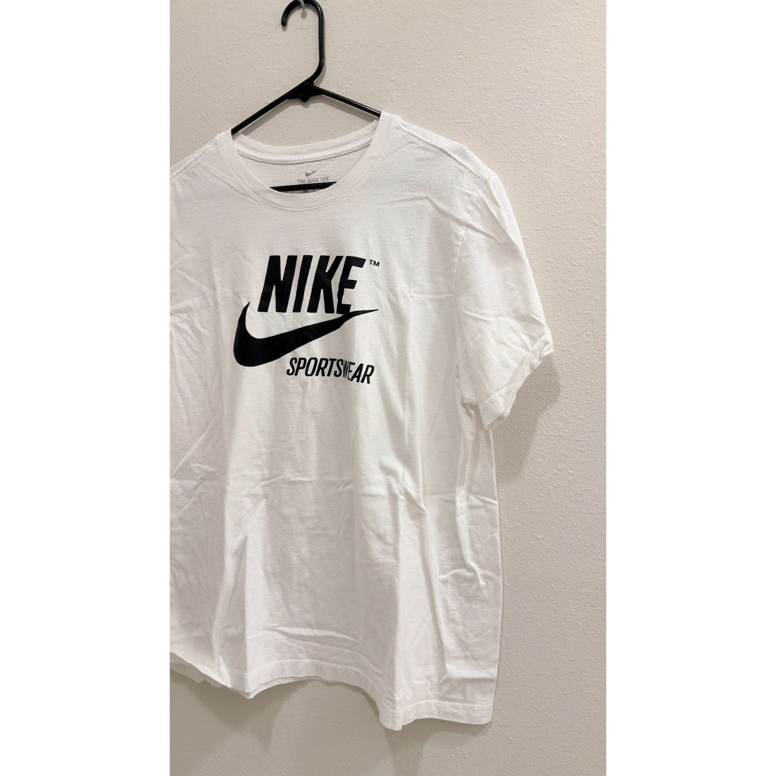 Nike Sportswear Men's Graphic Tee - White / Black Logo - Size XL