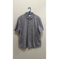 Old Navy Men's Everyday Short-Sleeve Cotton Button-Down Grey Floral Large