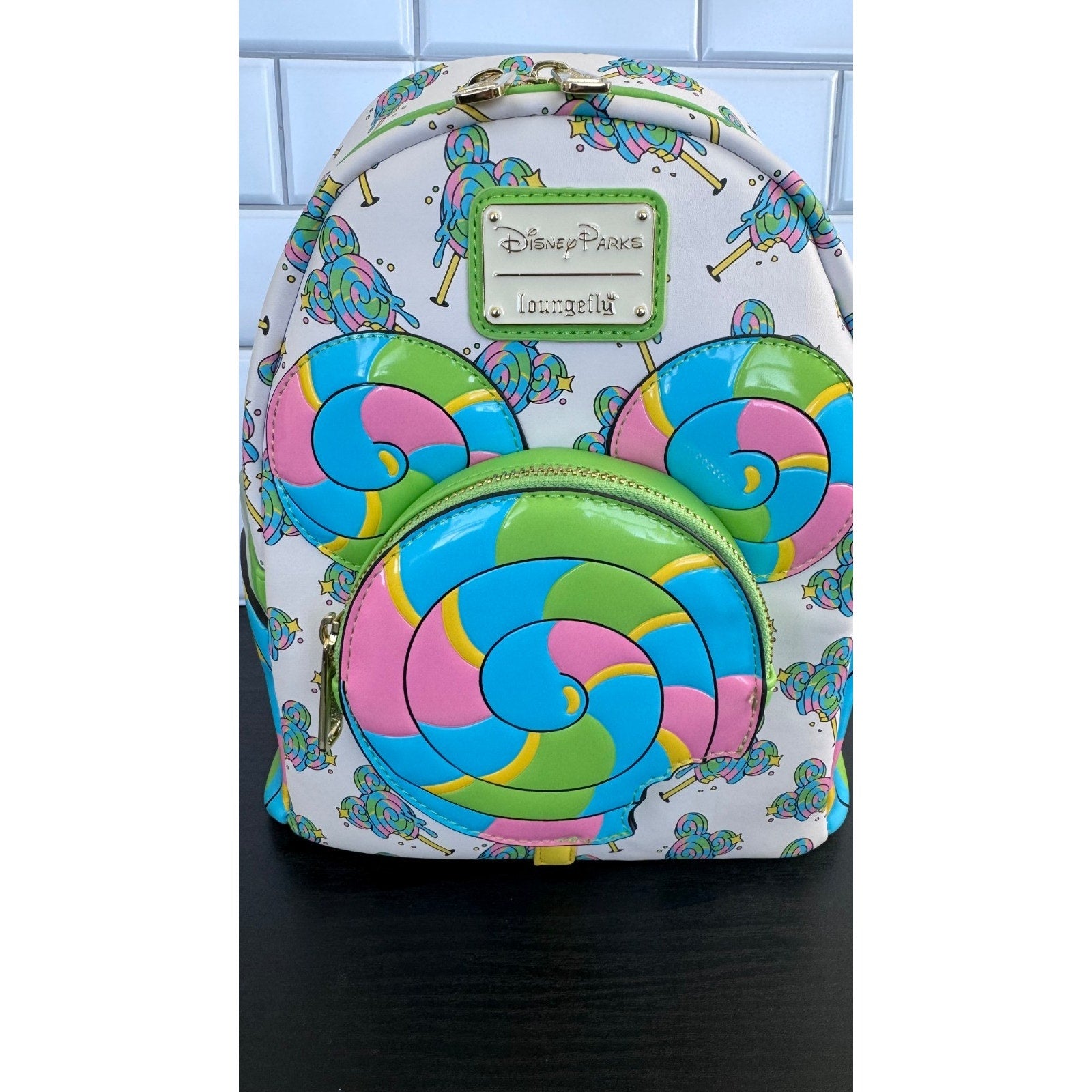 Disney Parks x Loungefly Eats Collection Mickey Lollipop Mini Backpack NWT