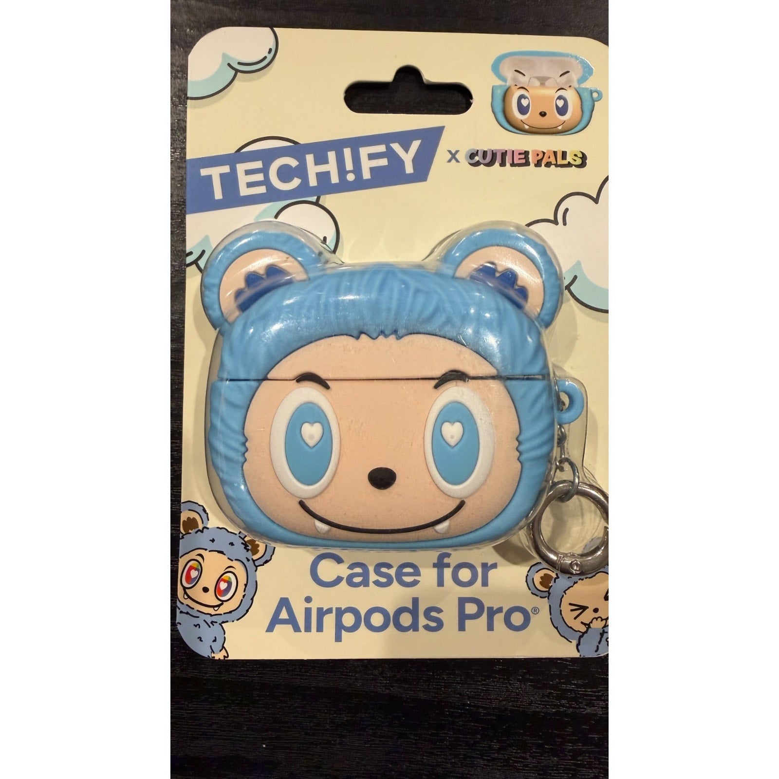 Techify Cutie Pals AirPods Pro Case - Blue Cutie NEW