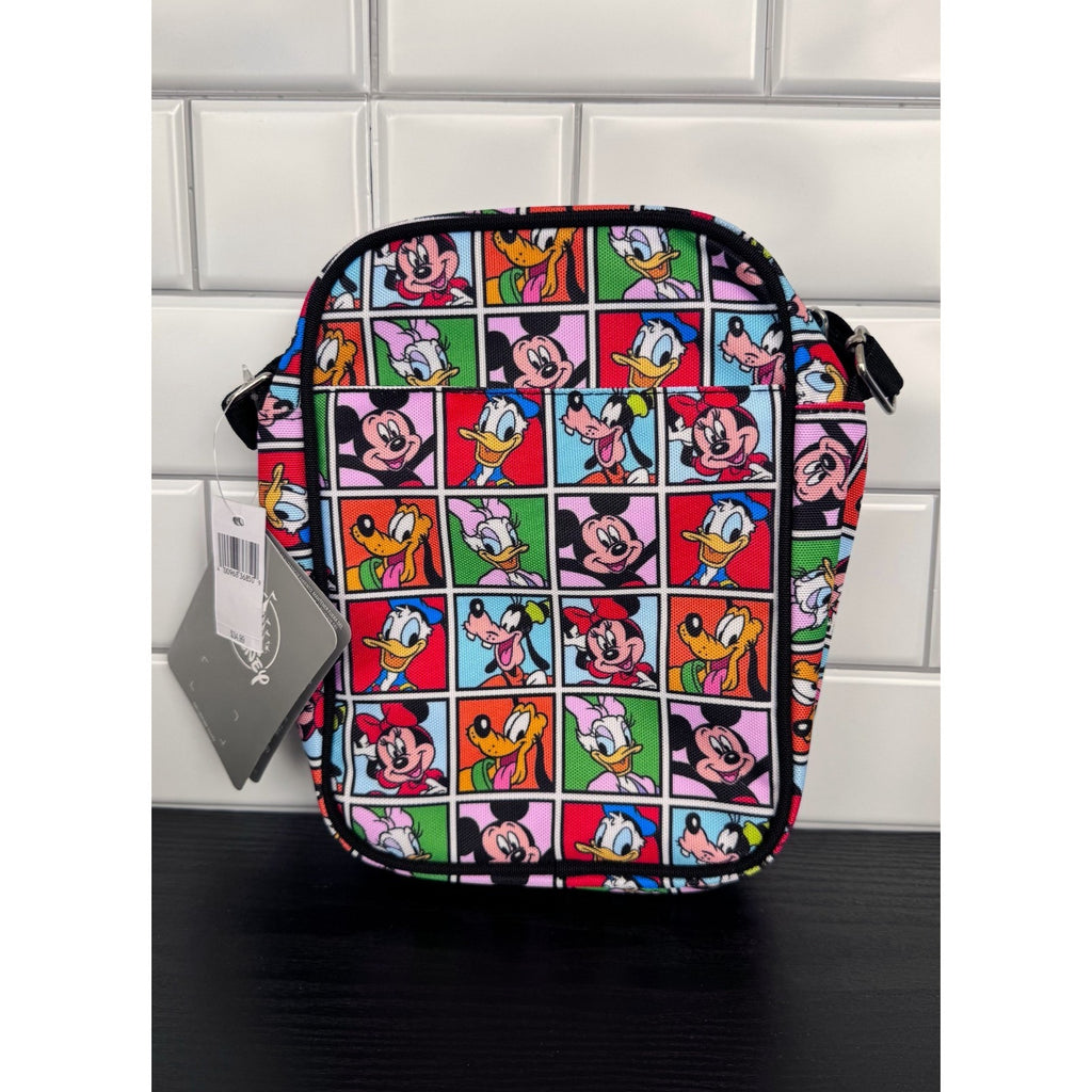 Disney Parks Mickey Mouse and Friends Checkerboard Crossbody Bag NWT