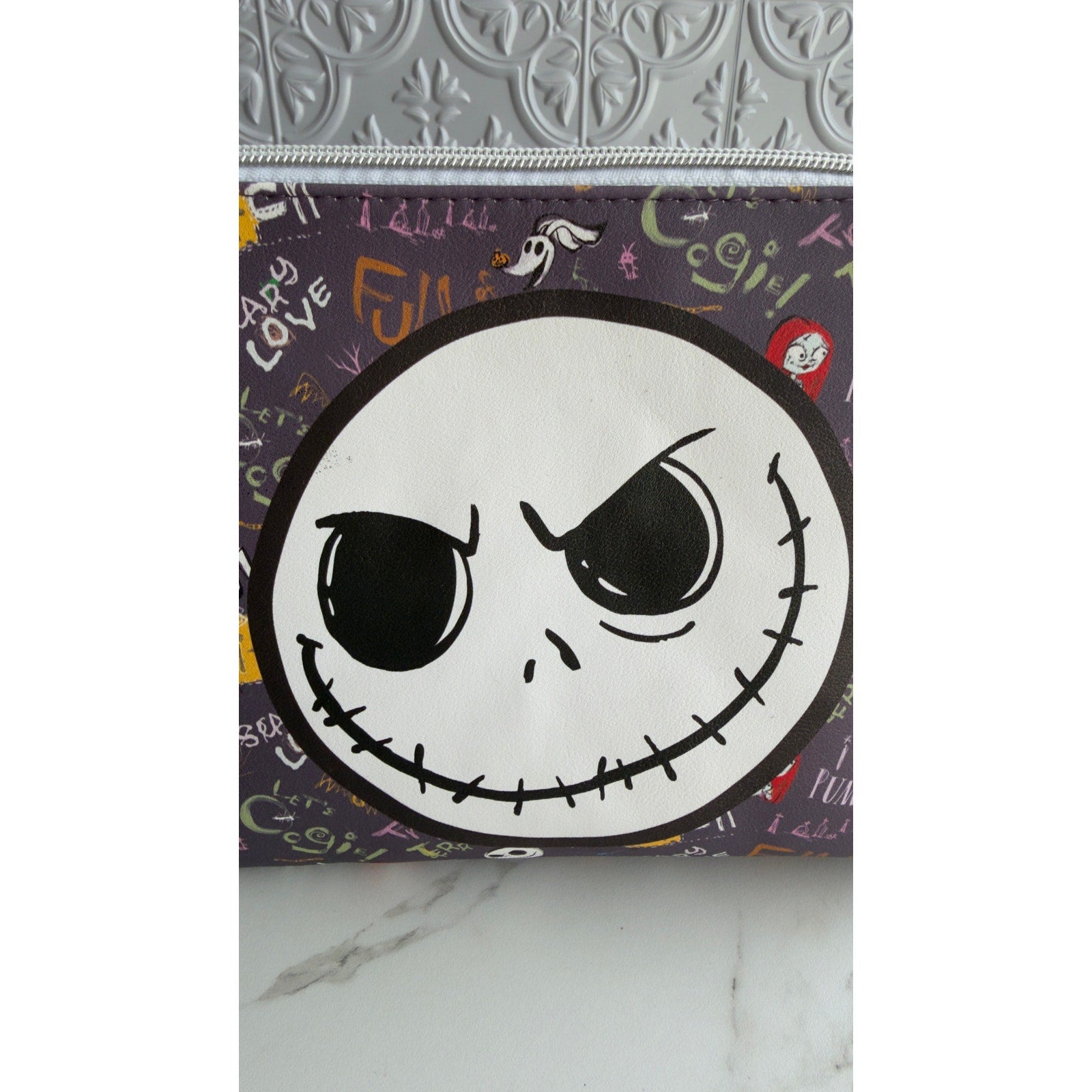 Disney The Nightmare Before Christmas Jack Skellington Makeup Bag NEW