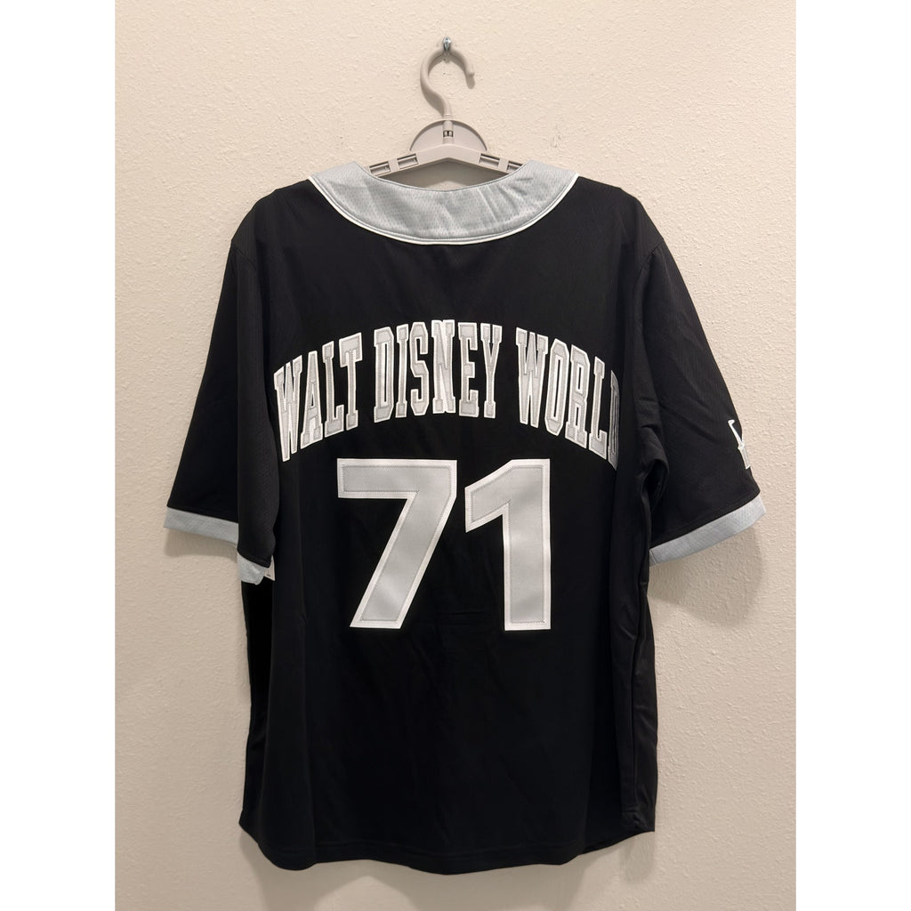 Disney Parks Walt Disney World "71" Castle Baseball Jersey Adult Large NWT