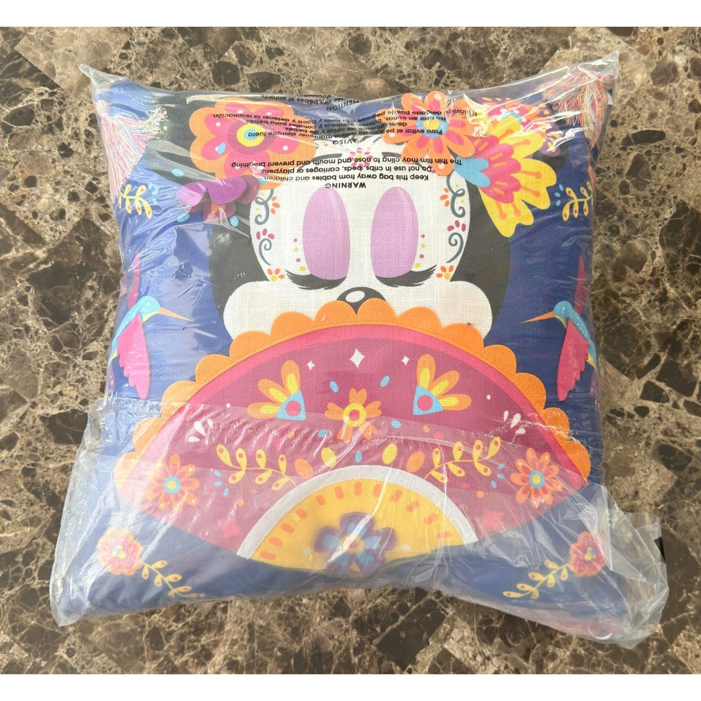 Disney Parks: EPCOT Mexico Pavilion Minnie Mouse Throw Pillow - New
