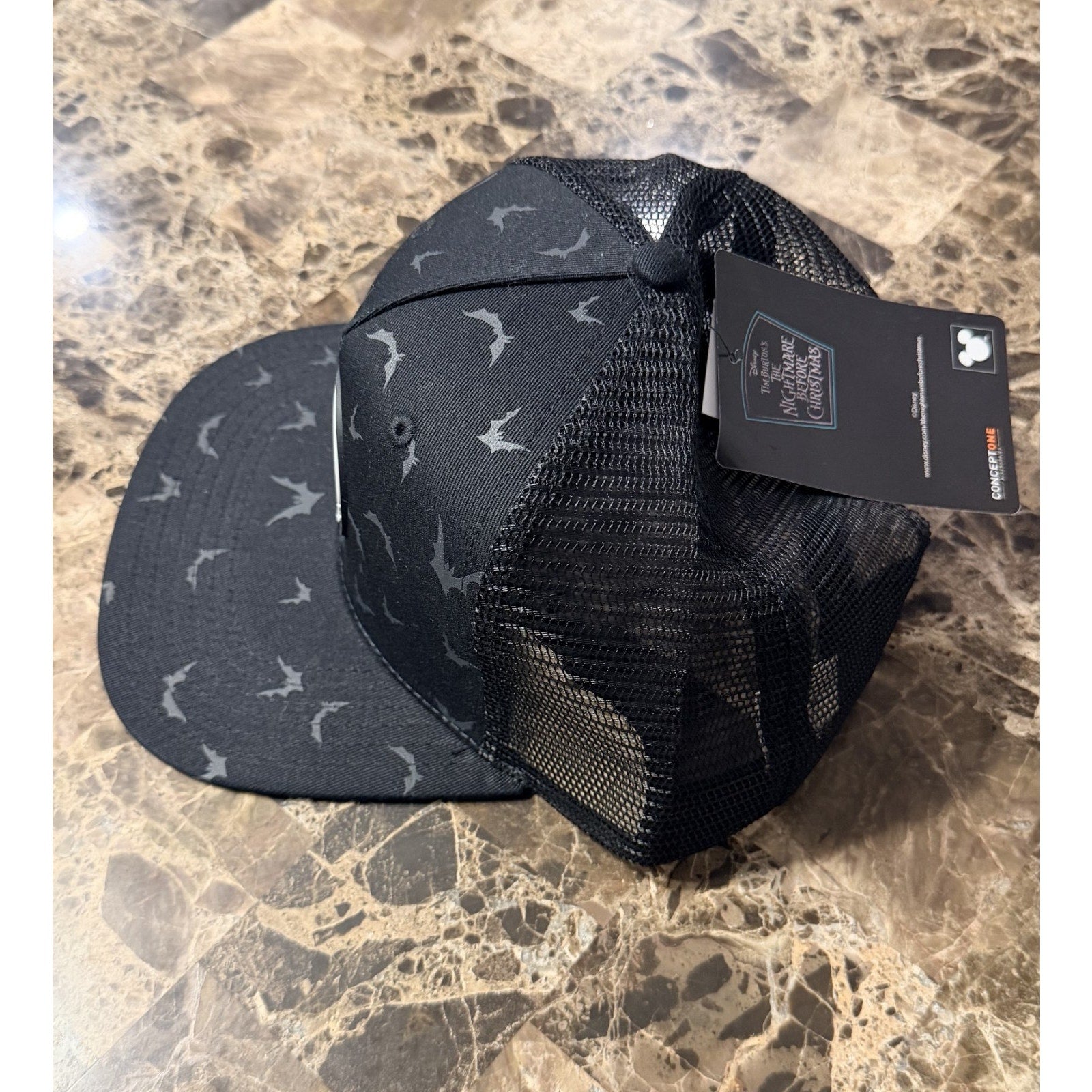 NWT Nightmare Before Christmas Jack Skellington/Bats Trucker Cap