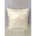 Disney Parks Boho Mickey Mouse Ivory Tufted Sequin Throw Pillow NEW