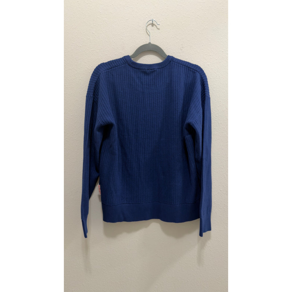 Walt Disney World Americana American Flag Knit Sweater Blue Women Large NWT