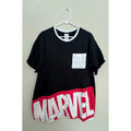 Disney Parks Marvel Logo Shirt Black And Red Adult Large Pocket T Shirt NWT