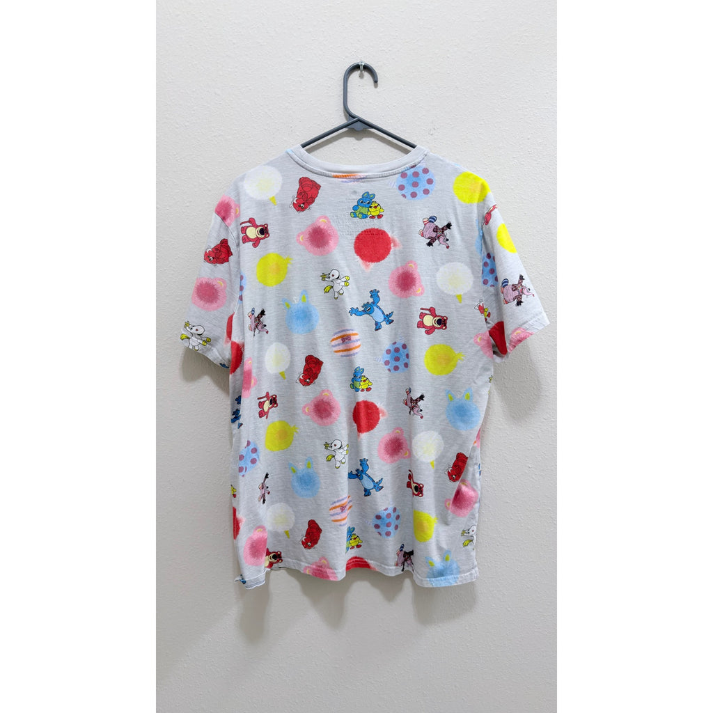 Disney Pixar Character Balloons All Over Print Pocket Shirt Adult XL