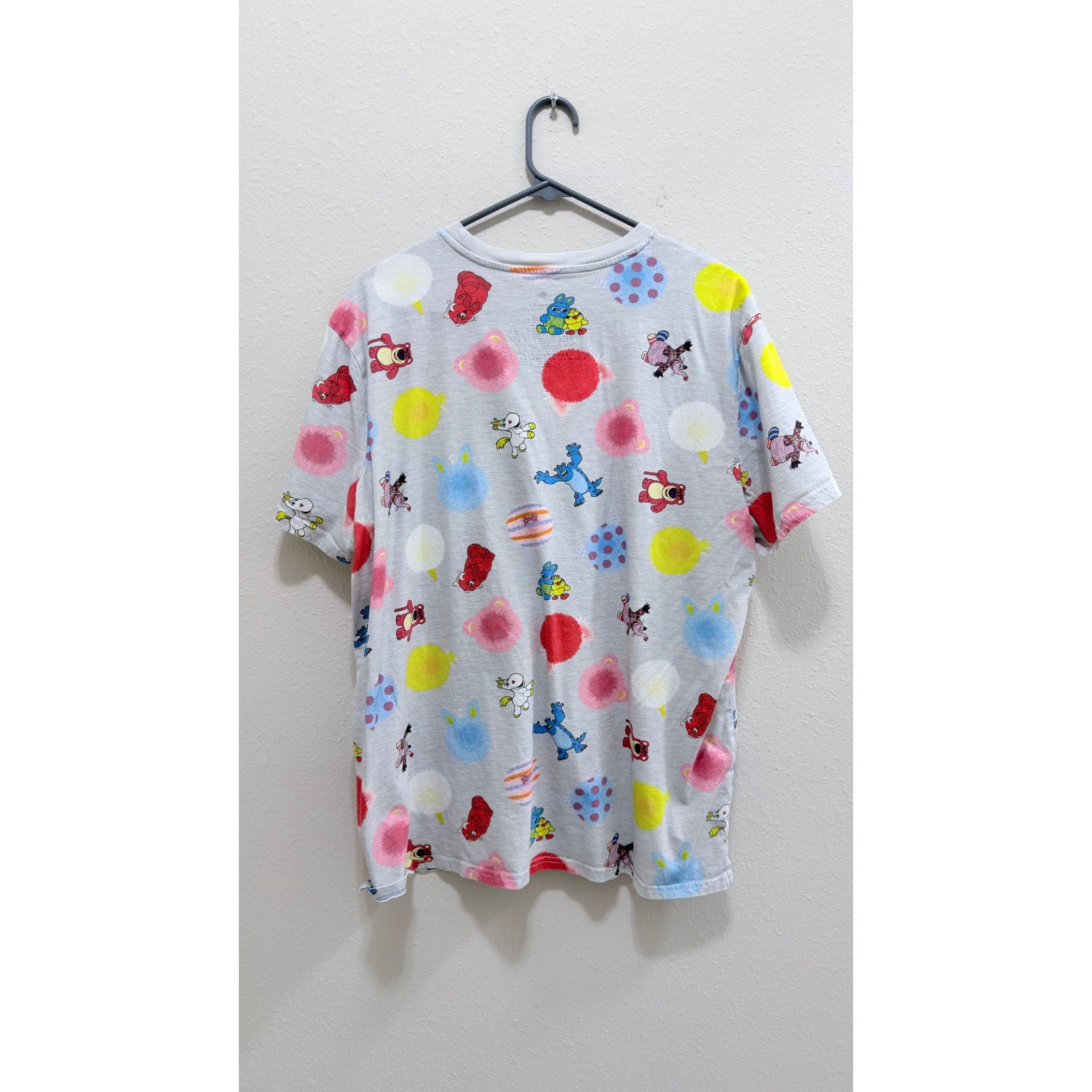 Disney Pixar Character Balloons All Over Print Pocket Shirt Adult XL