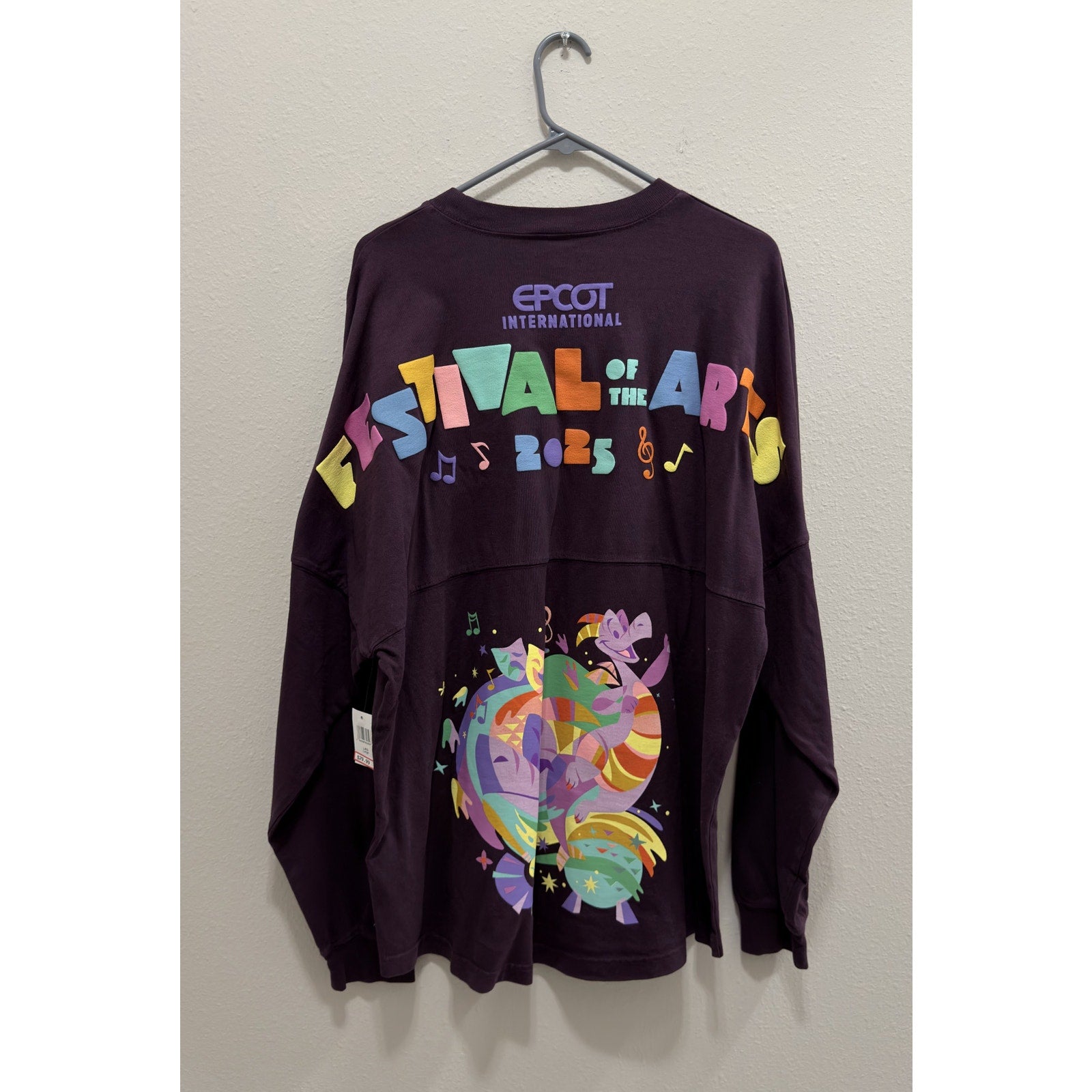 Disney 2025 Epcot Festival of the Arts Figment Purple Spirit Jersey Large NWT