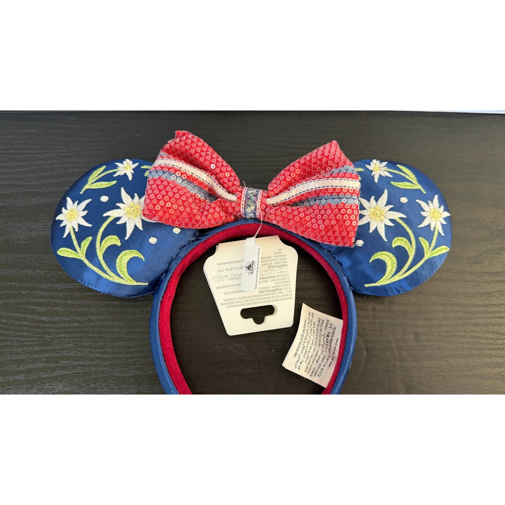 NEW Disney Epcot World Showcase Germany Pavilion Floral Minnie Ears Headband