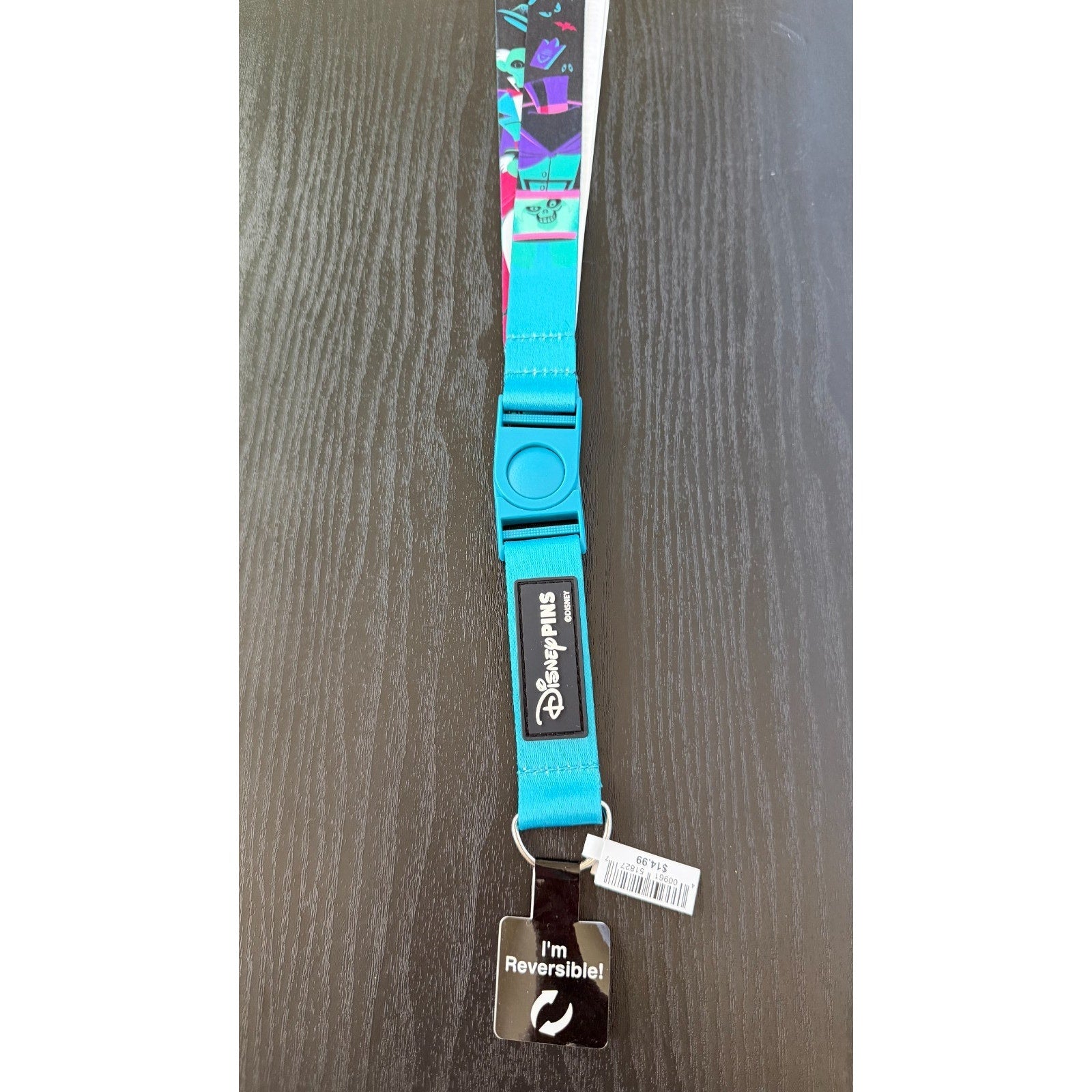 NEW Disney Parks Haunted Mansion Reversible Lanyard – Clock & Instruments