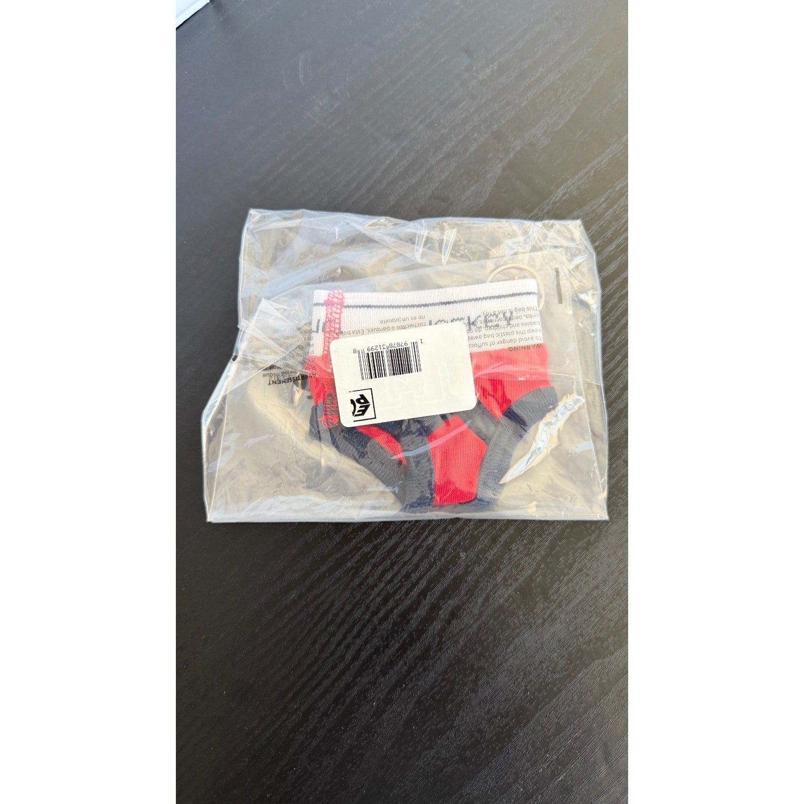 New Jockey Classic Brief Mini Keychain - Tiny Red/Navy Cotton Underwear - NWT