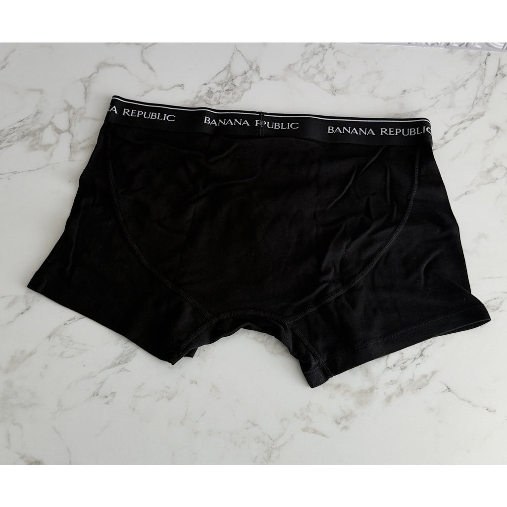 Banana Republic Mens 5 Inseam Boxer Briefs 3 Pack Black Stretch Size Large NWOT