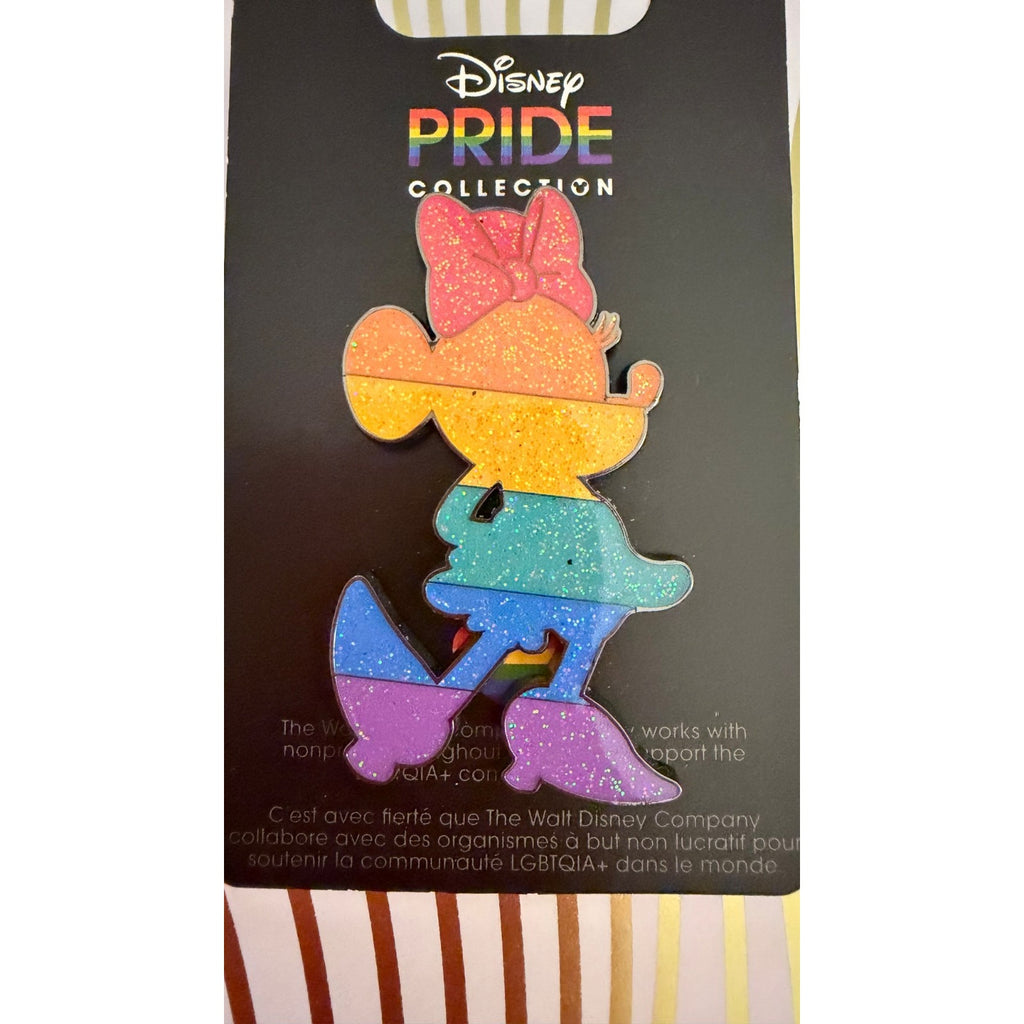 NEW Disney Parks Minnie Silhouette Rainbow Pride Pin