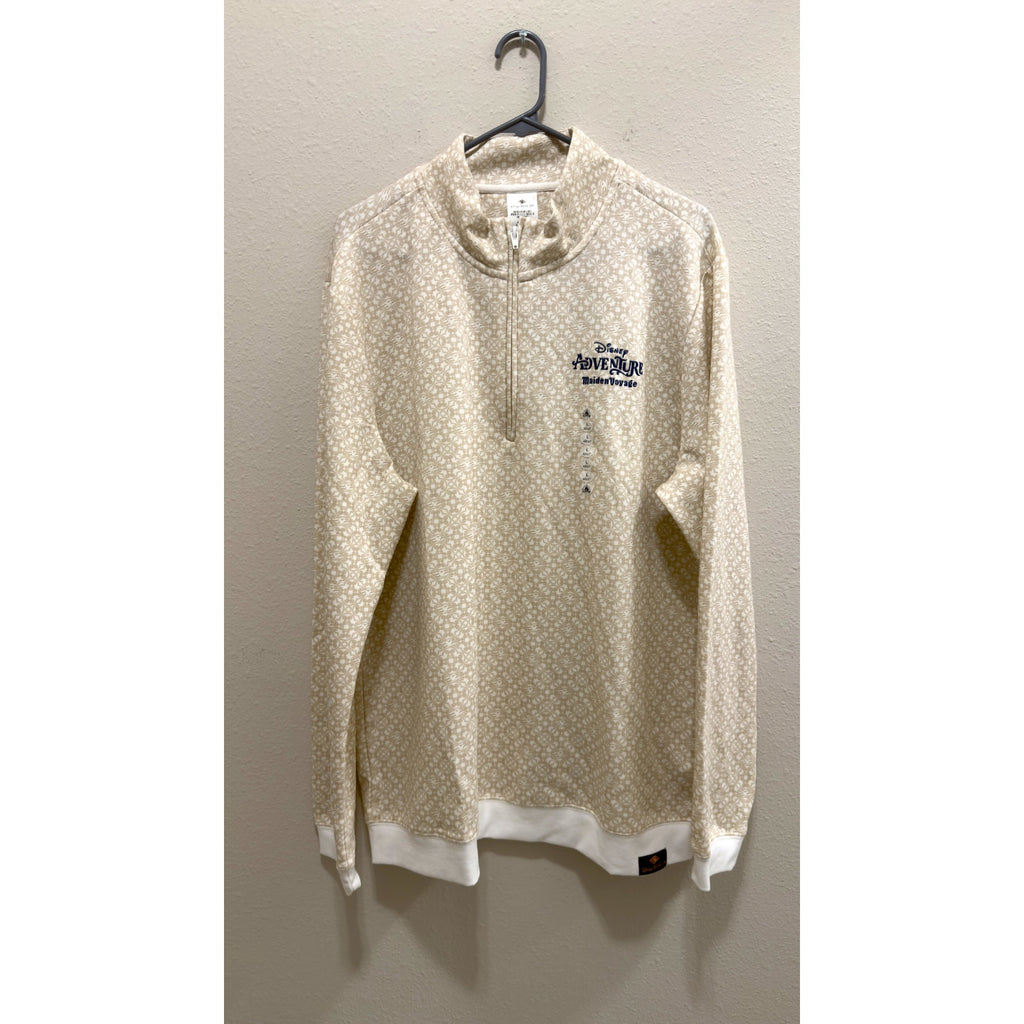 Disney Cruise Line Adventure Maiden Voyage Quarter-Zip Pullover NWT Large