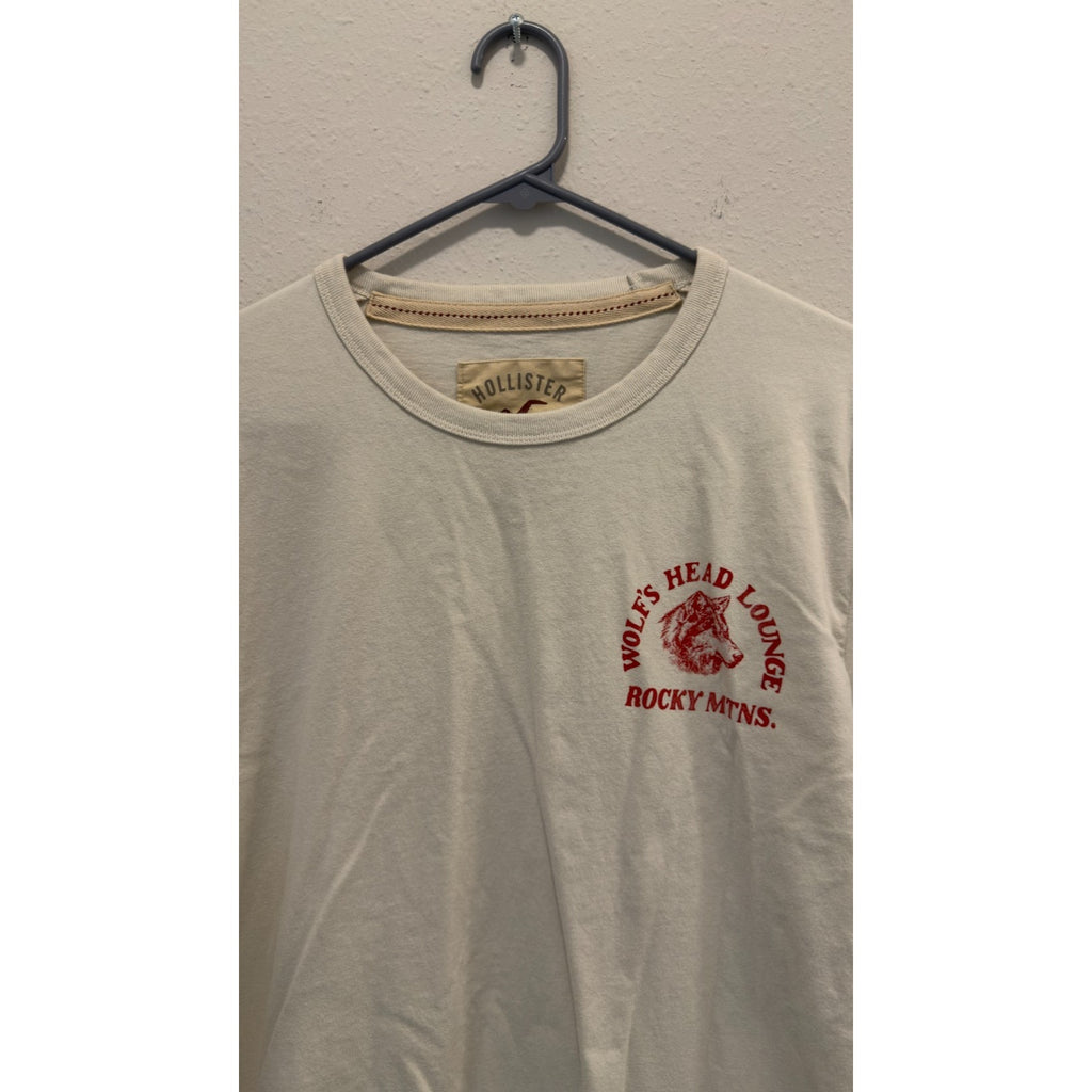 Hollister Layered Long-Sleeve Wolf’s Head Lounge Graphic Tee - Men’s Large NWT