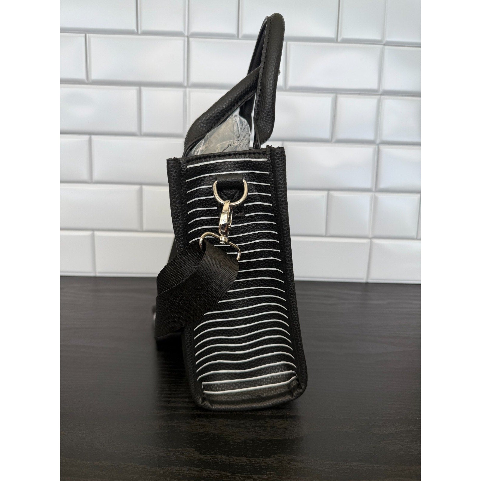 Primark Nightmare Before Christmas Jack & Sally Striped Tote Bag NWT