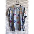 Walt Disney World Parks Retro Throwback Allover Print T-Shirt | Large NWT