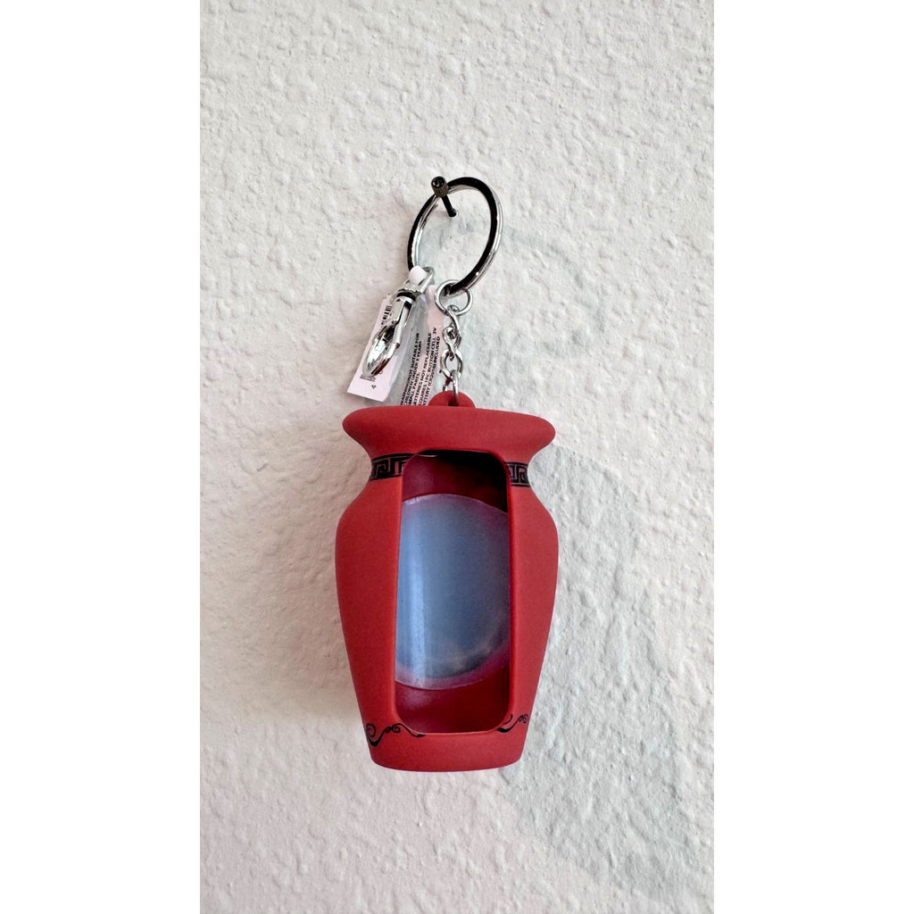 Disney Parks Hercules Movie Phil Vase Hand Sanitizer Holder Keychain NWT