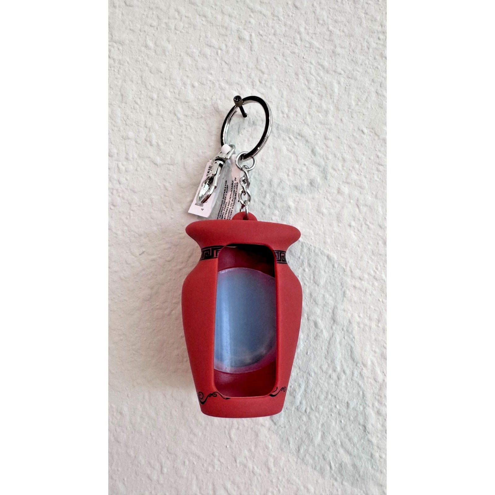 Disney Parks Hercules Movie Phil Vase Hand Sanitizer Holder Keychain NWT
