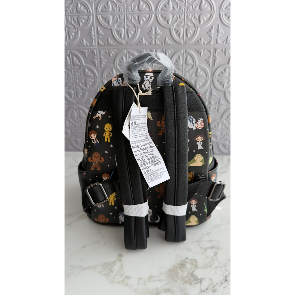 Disney Parks Loungefly Star Wars Chibi Character Mini Backpack NEW
