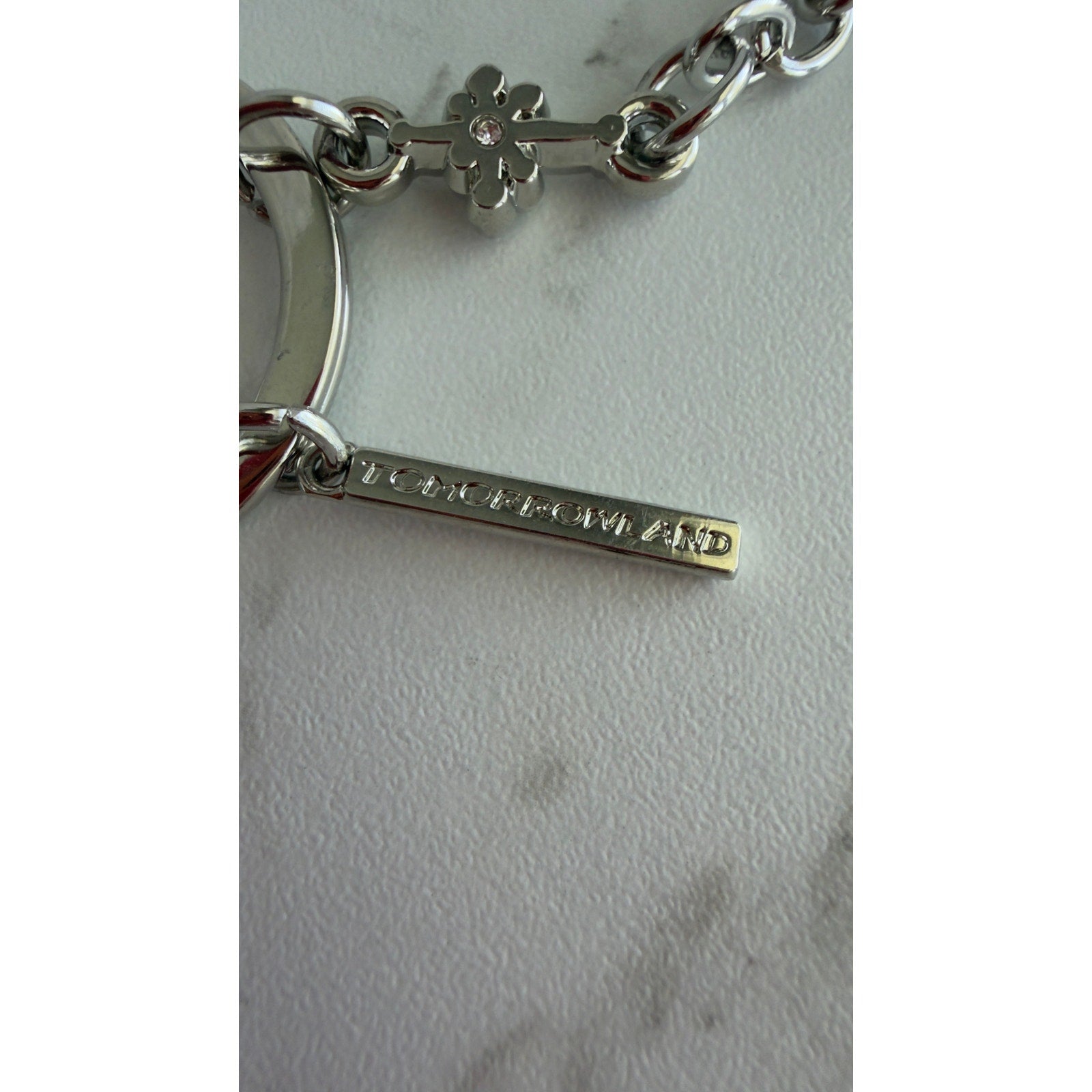 Disney Parks Space Mountain Tomorrowland Metal Keychain Bag Charm NWT