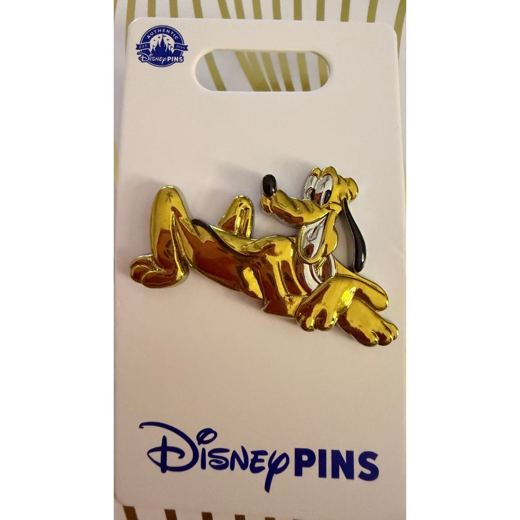 NEW 2024 Disney Parks Pluto Sculpted Metallic Pin