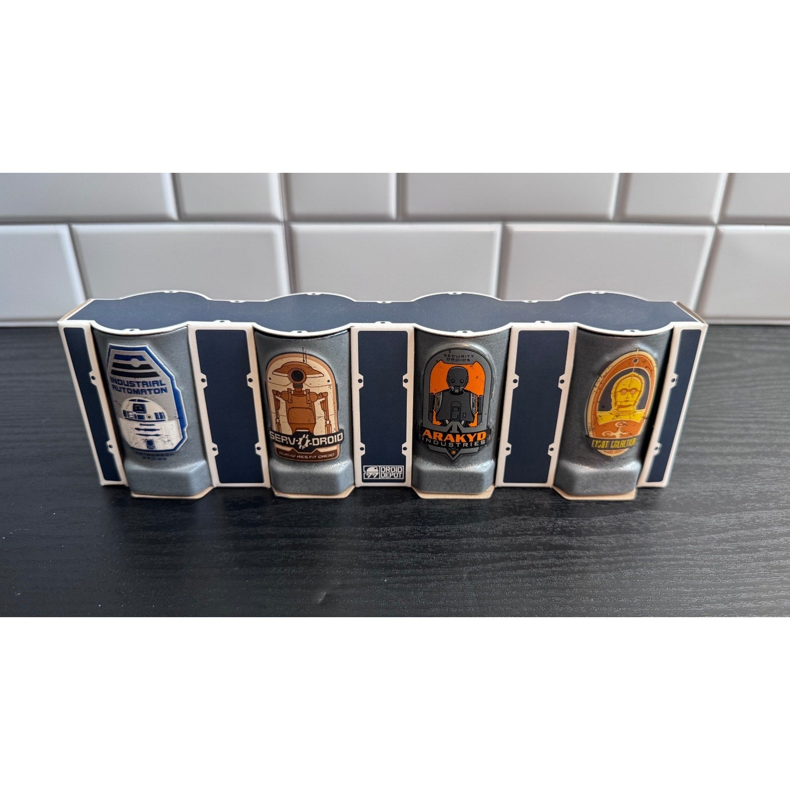 Disney Star Wars Galaxy's Edge Droid Depot Toothpick Holder Shot Glass Set NEW