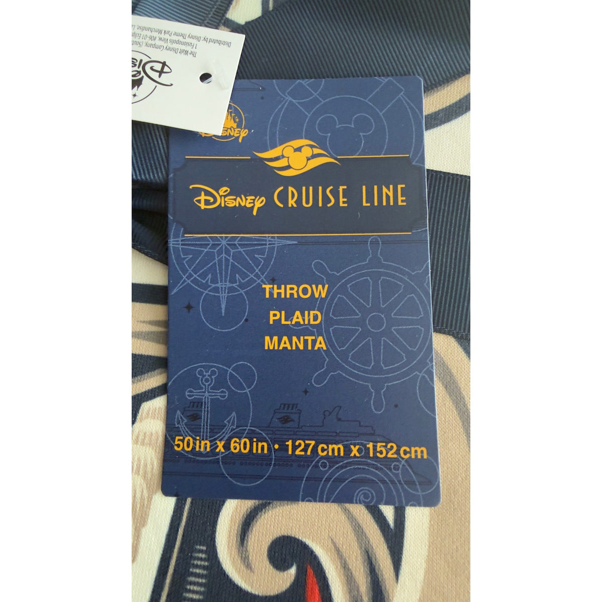 Disney Cruise Line Ships Throw Blanket Where Magic Meets The Sea 50x60 NWT