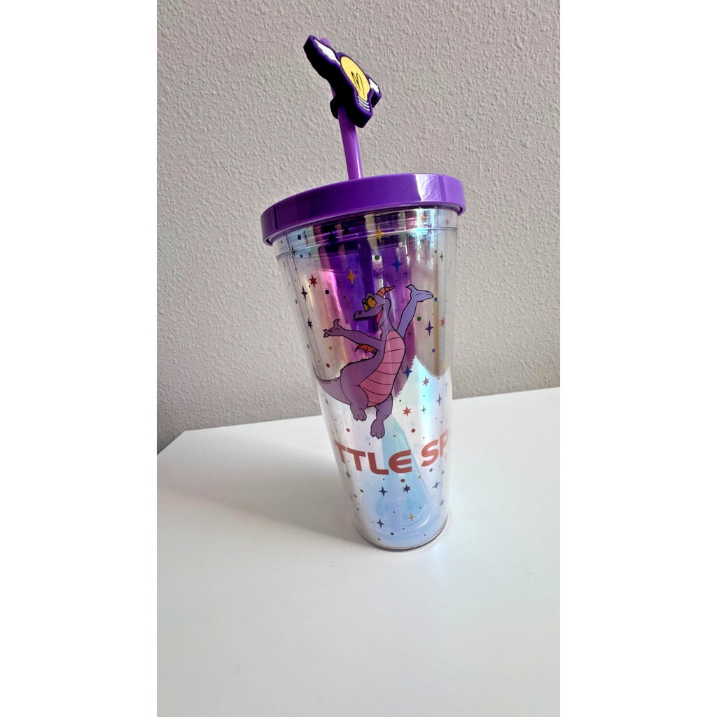 Disney Parks Exclusive Epcot Center Figment Tumbler One Little Spark NWOT