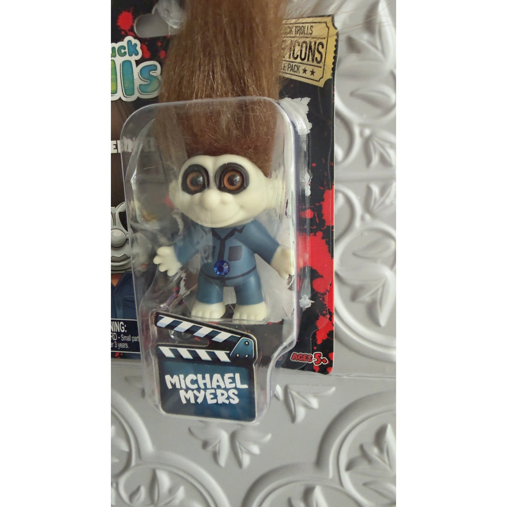 Good Luck Trolls x Halloween II Michael Myers Movie Icons Figure NEW