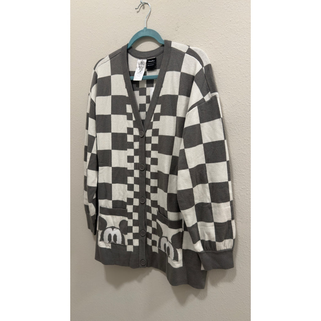 Disney Parks x Her Universe Mickey Mouse Checkered Cardigan NWT Large
