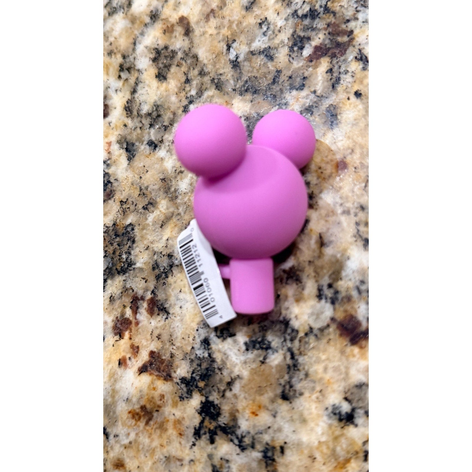 Disney Parks Purple Mickey Mouse Ear Straw Topper - NEW
