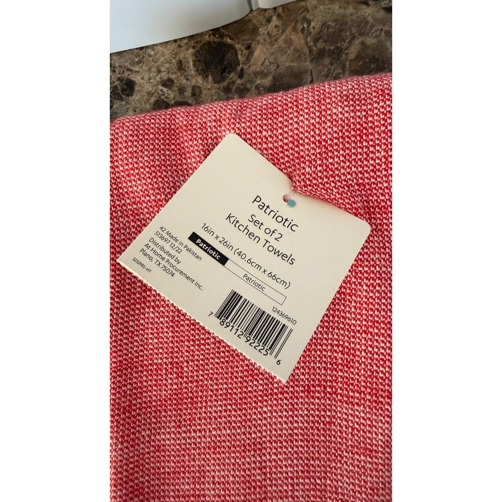 NWT Set of 2 Americana Dish Towels - Red White & Blue Holiday Decor