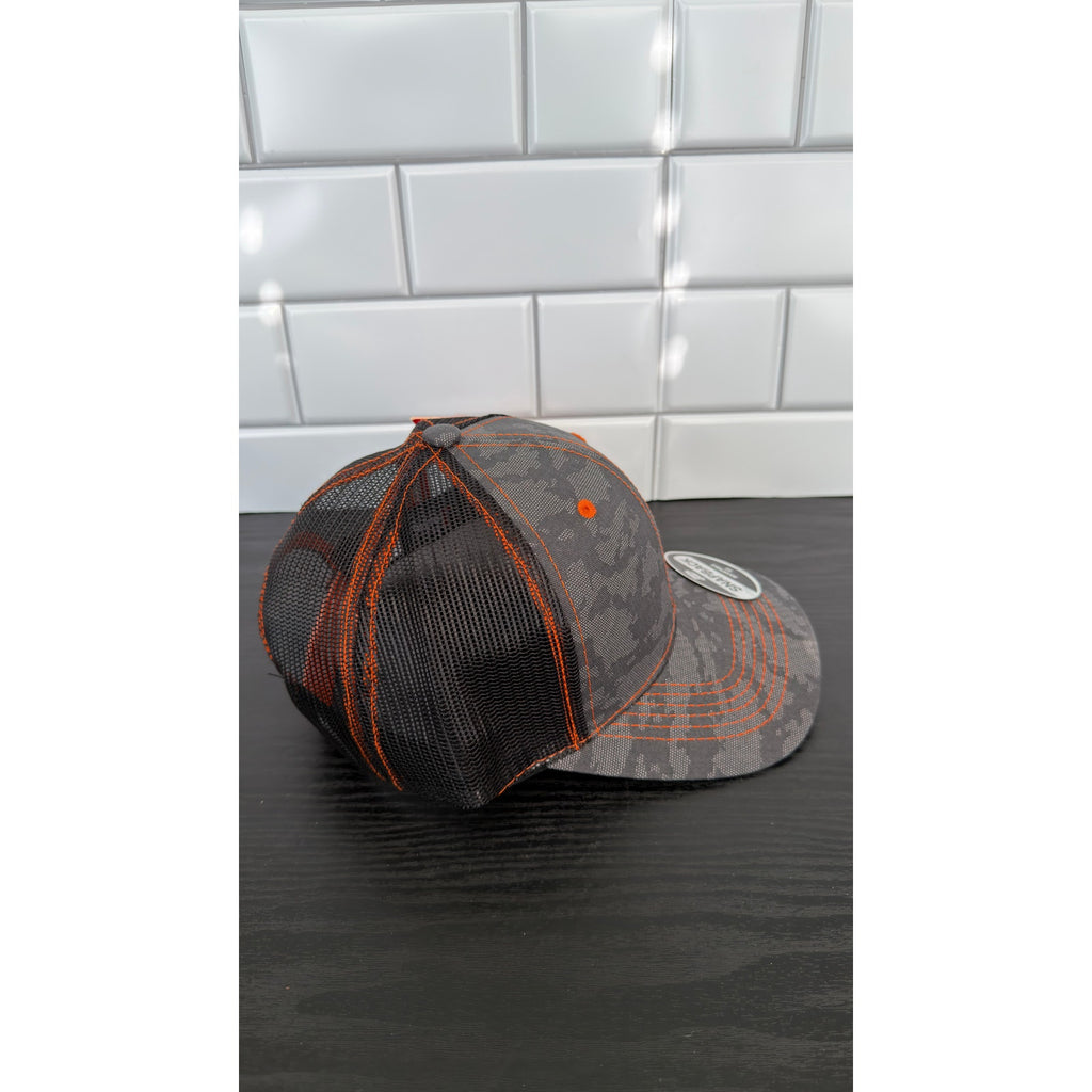 Justin Boots Camo Orange Logo Trucker Hat – NWT