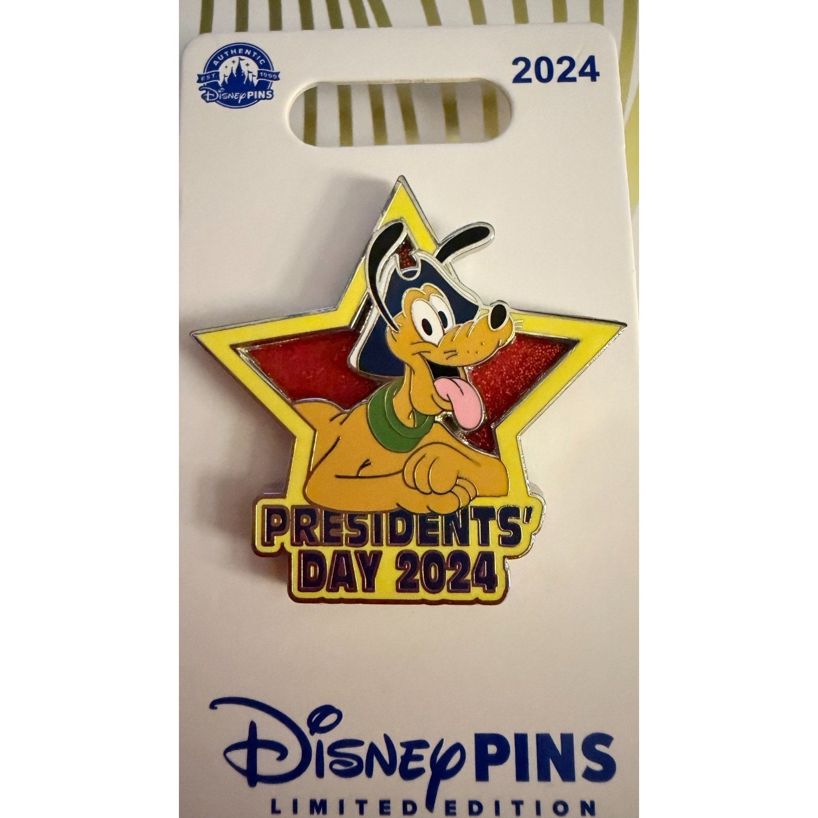 Disney Parks 2024 PRESIDENT’S DAY Pluto Limited Edition Pin NEW