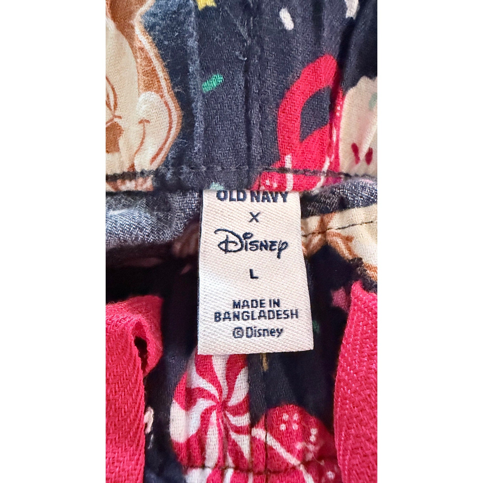 Old Navy x Disney Holiday Cookies Flannel Boxer Shorts – Women's Large NWT