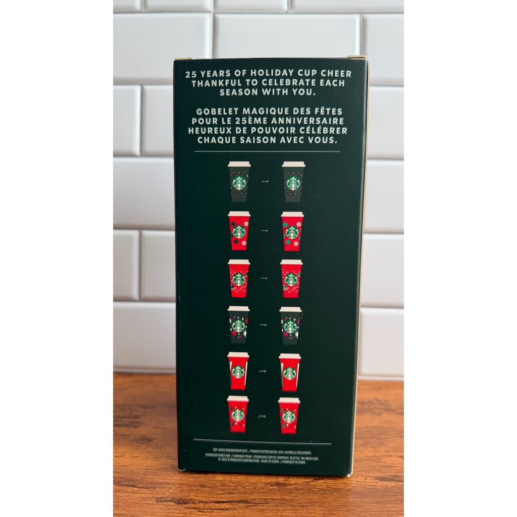 Starbucks 2022 Holiday Reusable Hot Cups (6-Pack) - Color Changing 16oz
