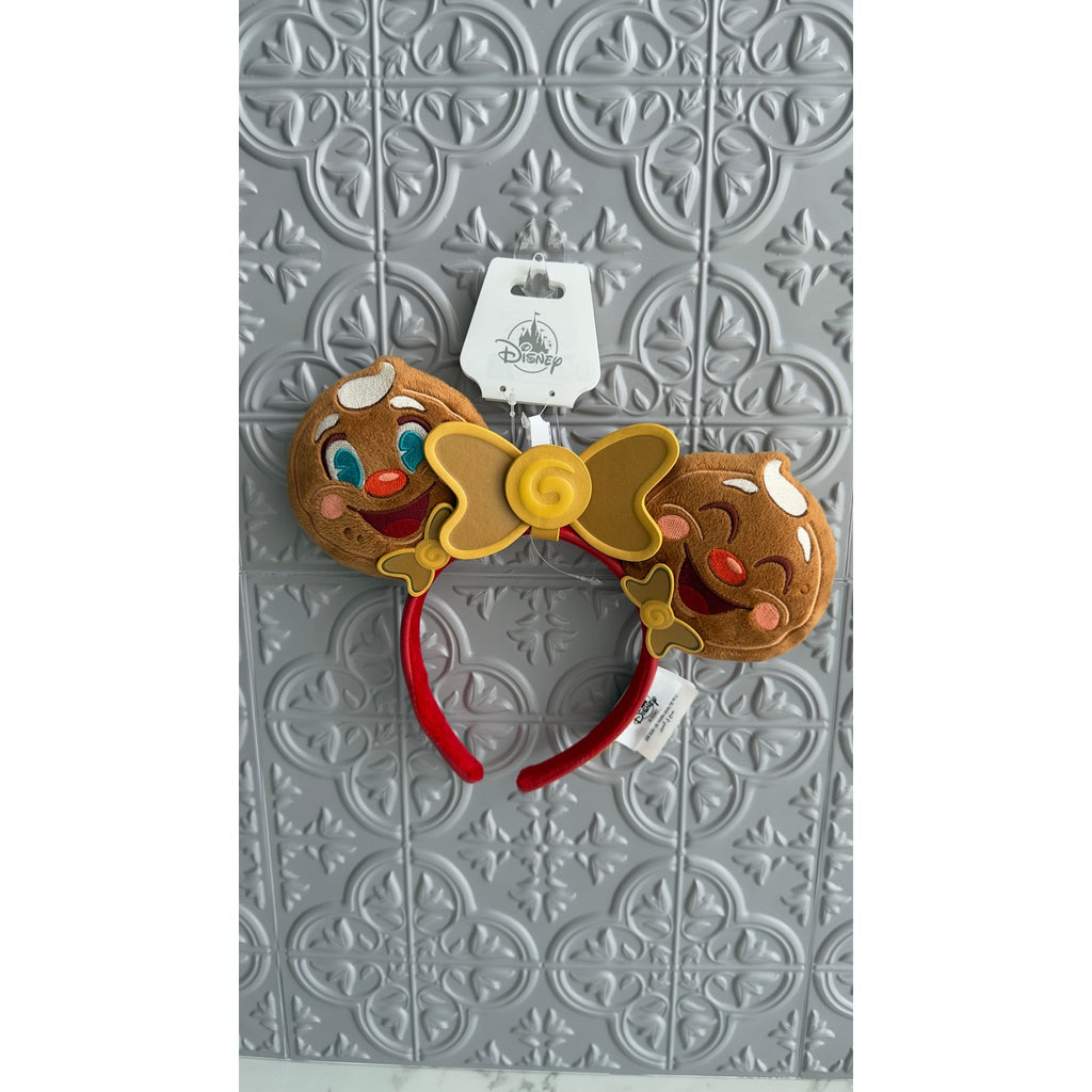 Disney Parks Jollywood Nights Gingerbread Minnie Mouse Ears Headband NEW