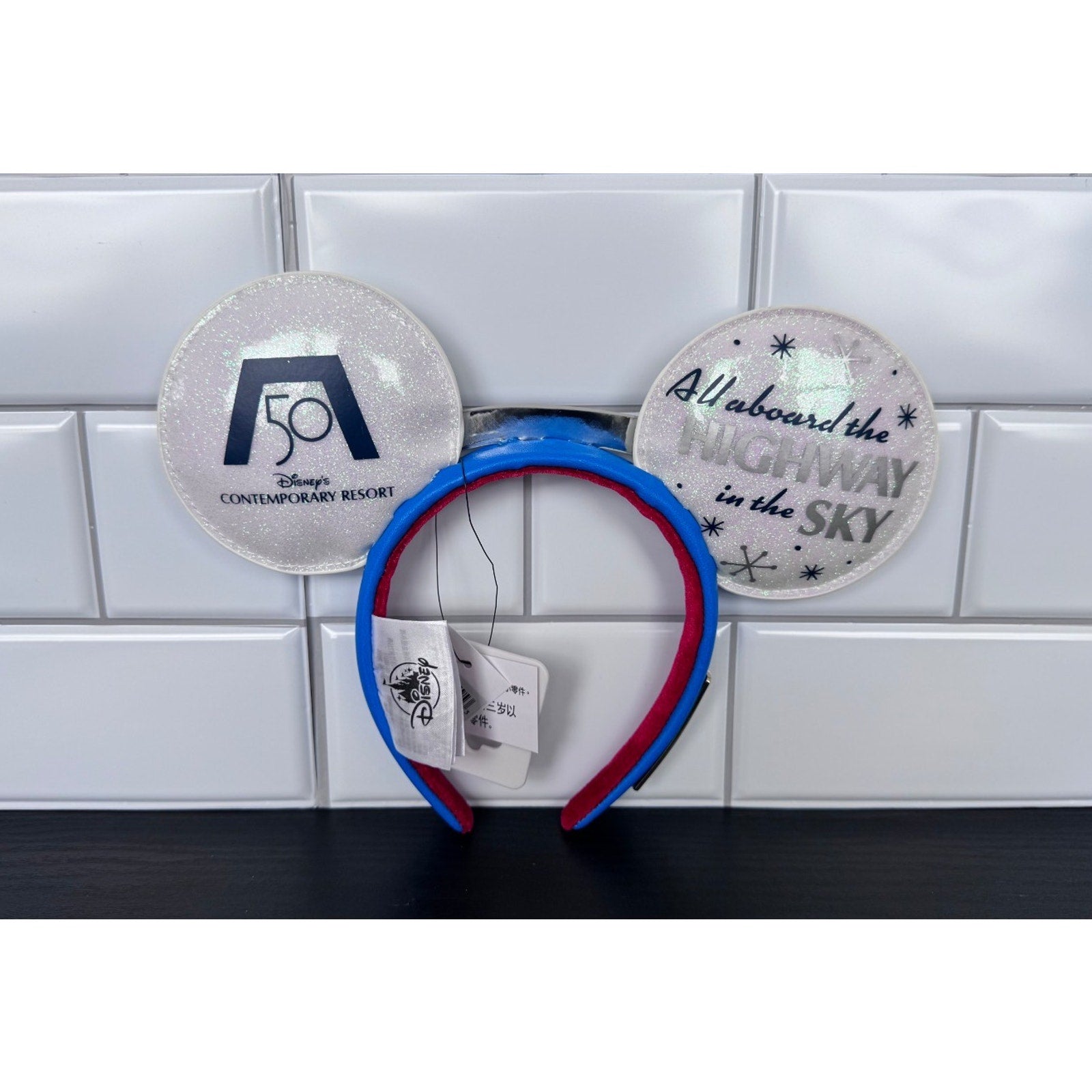 Disney x Loungefly 50th Anniv. Monorail Contemporary Resort Crossbody & Ears NWT