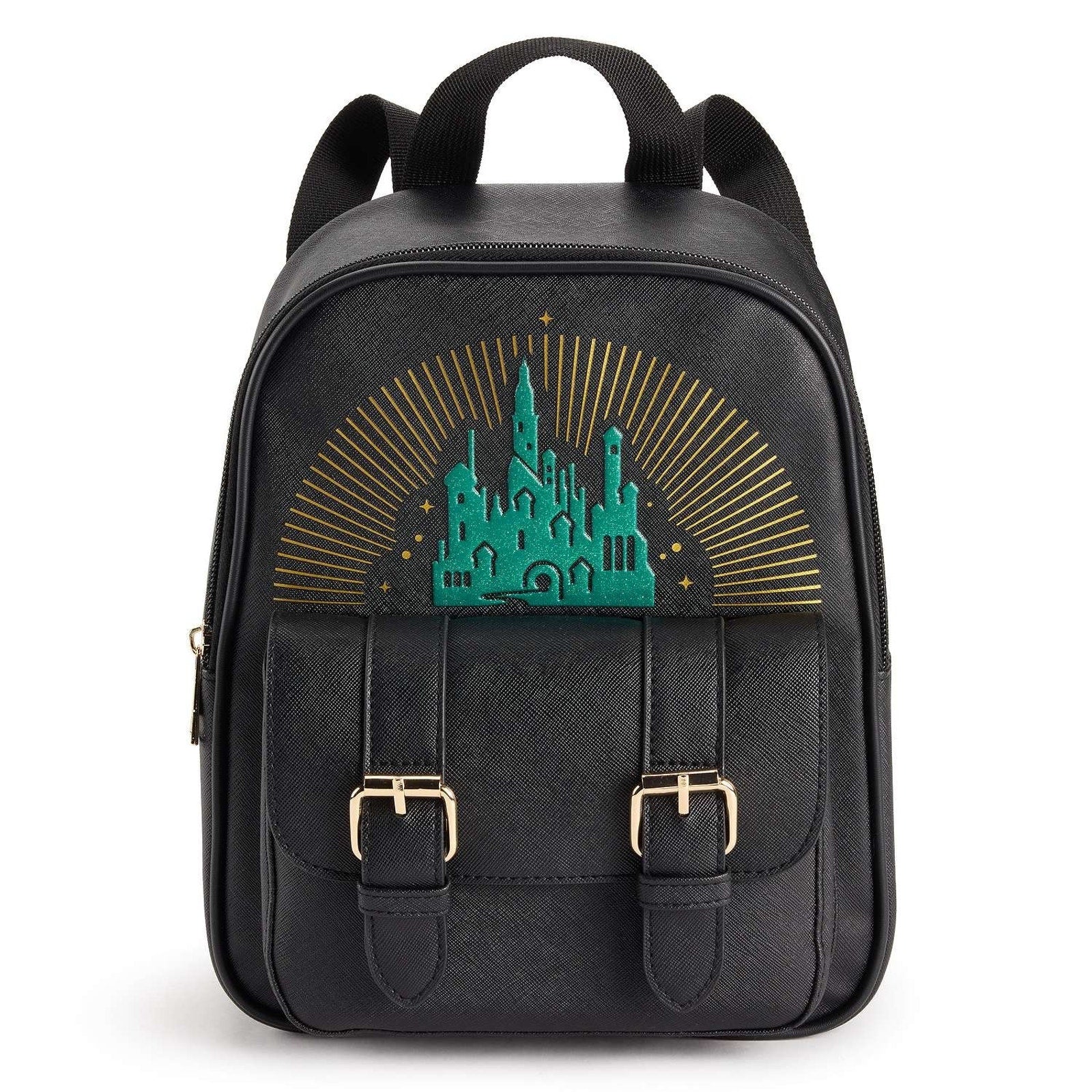 Bioworld WICKED Musical Emerald City Screenprint Mini Backpack NWT